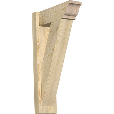 Ekena Millwork Traditional Traditional Rough Sawn Outlooker, Douglas Fir, 6"W x 16"D x 28"H OUT06X16X28TRA01RDF